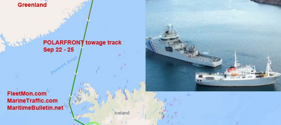 Kuzey Kutbu'nda sorun yaşayan yolcu gemisi İzlanda'ya çekildi