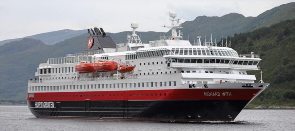Hurtigruten Norveç'in Gemisi “Richard With” Hibrit Bir Gemi Olarak Geri Dönüyor