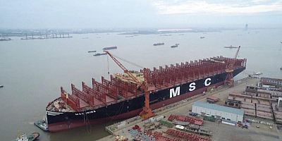 Çinli Gemi Yapımcısı, MSC İçin Dünyanın En Büyük İki Konteyner Gemisini Yüzdürdü
