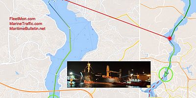 Dökme yük gemisi dümen arızası nedeniyle İstanbul Boğazı'nda devre dışı kaldı