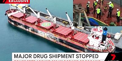 Dökme yük gemisinde 900 kilo kokain!