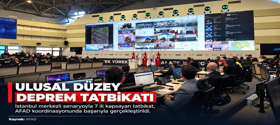 7 İLDE DEPREM TATBİKATI