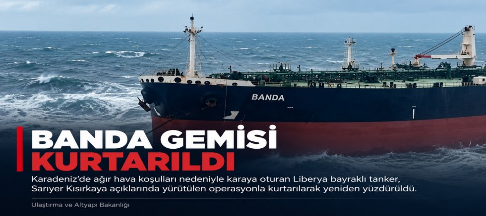 BANDA GEMİSİ KURTARILDI
