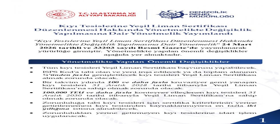 Çevreci Kriterler Güncellendi