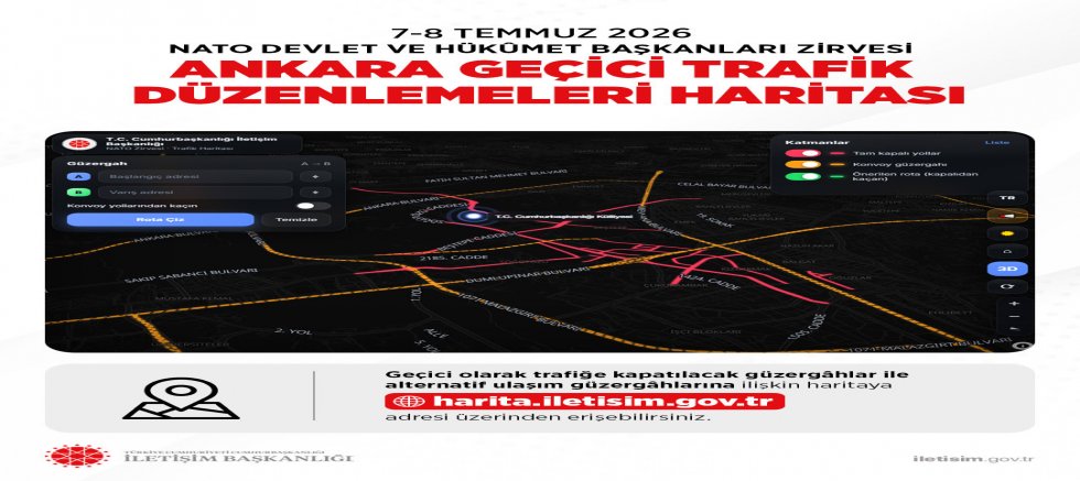 NATO Zirvesi İçin Trafik Düzenlemesi Haritası Yayımlandı