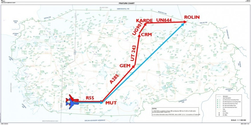 “SERBEST ROTA HAVA SAHASI UYGULAMASI” BAŞLIYOR
