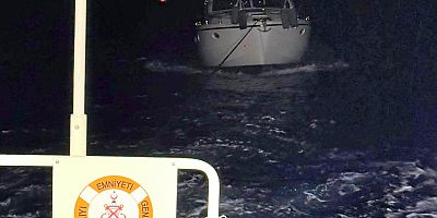 MARMARİS AÇIKLARINDA SÜRÜKLENEN TEKNE KURTARILDI